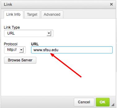 Hyperlink URL