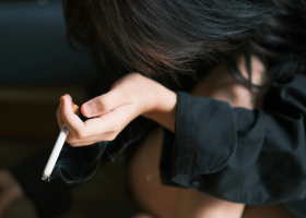 Girl with cig