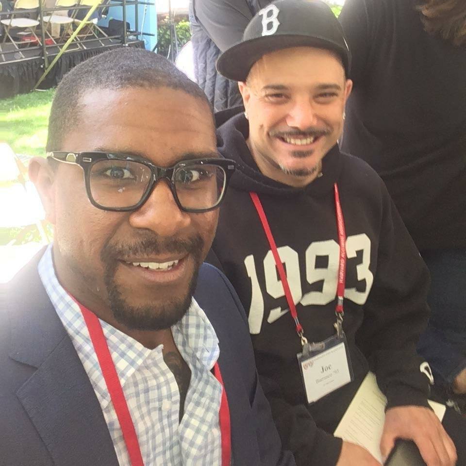 Joe and partner DeJon at Harvard Reunion